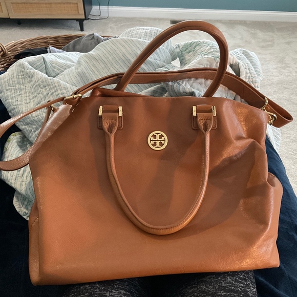 Tory Burch large tan purse